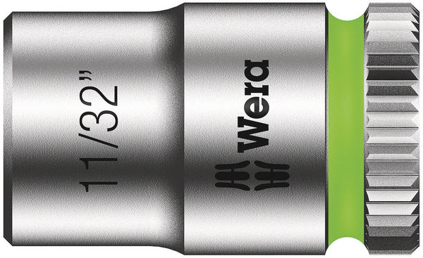Wera 05003519001 8790 HMA Zyklop 1/4" socket, 11/32" x 23 mm
