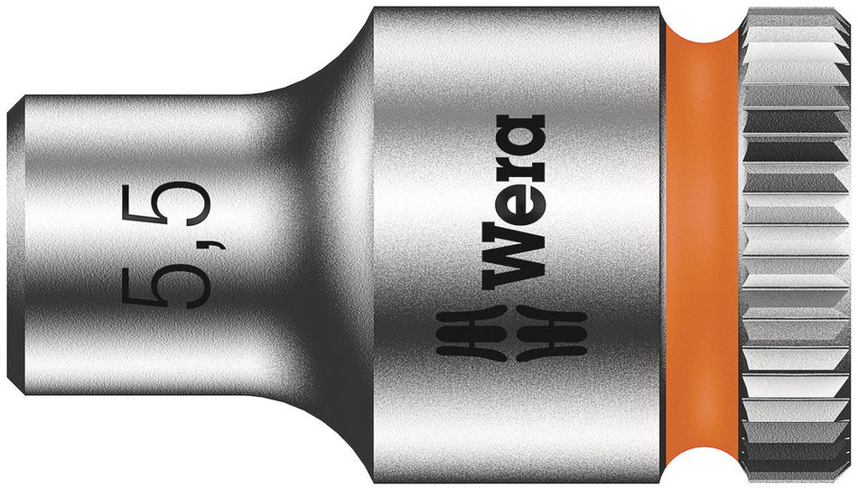 Wera 05003504001 8790 HMA Zyklop 1/4" socket, 5.5 x 23 mm
