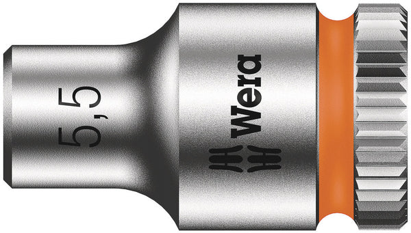 Wera 05003504001 8790 HMA Zyklop 1/4" socket, 5.5 x 23 mm