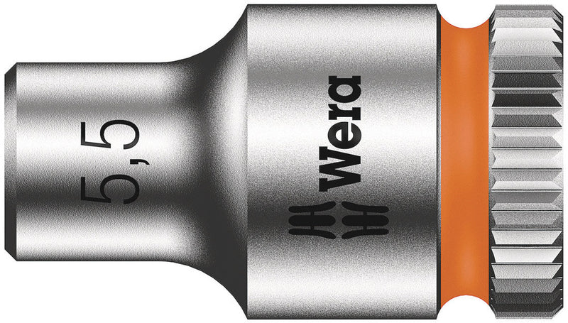 Wera 05003504001 8790 HMA Zyklop 1/4" socket, 5.5 x 23 mm