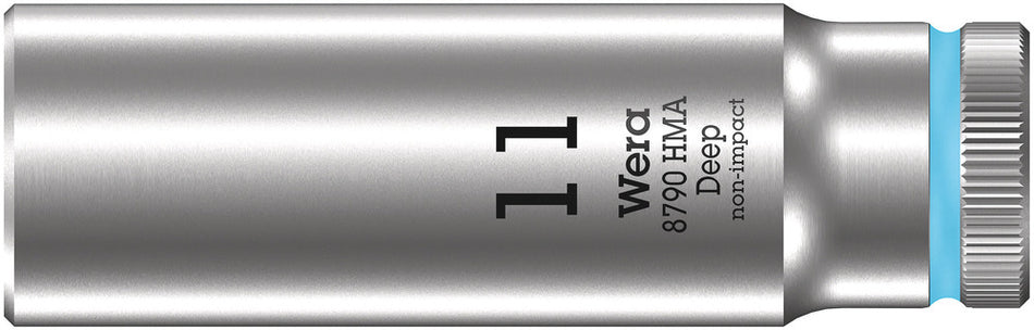 Wera 05004508001 8790 HMA Deep 1/4" socket, 11 x 50 mm