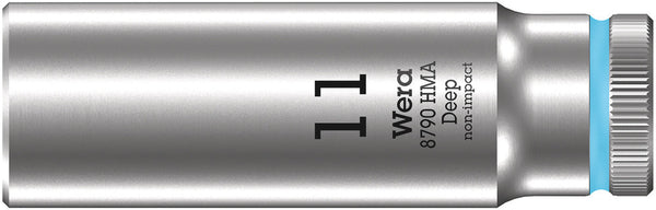Wera 05004508001 8790 HMA Deep 1/4" socket, 11 x 50 mm