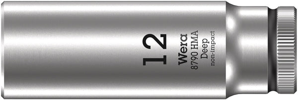 Wera 05004509001 8790 HMA Deep 1/4" socket, 12 x 50 mm