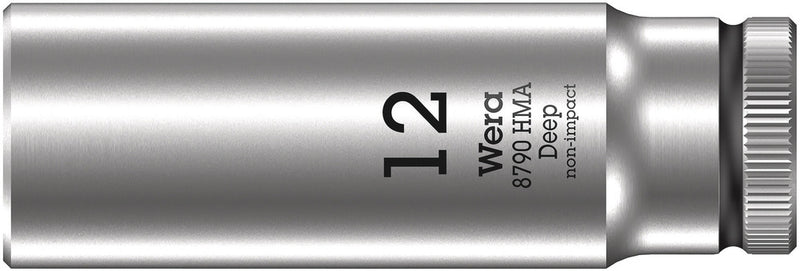 Wera 05004509001 8790 HMA Deep 1/4" socket, 12 x 50 mm
