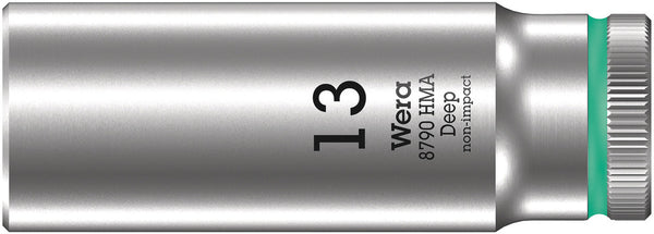 Wera 05004510001 8790 HMA Deep 1/4" socket, 13 x 50 mm