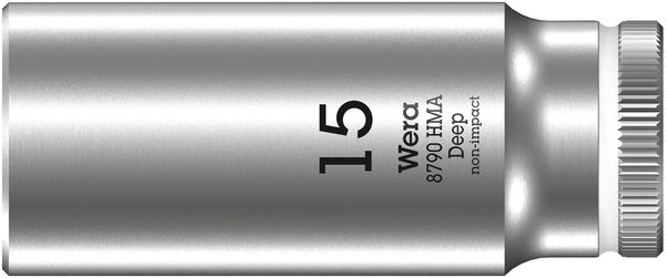 Wera 05004512001 8790 HMA Deep 1/4" socket, 15 x 50 mm