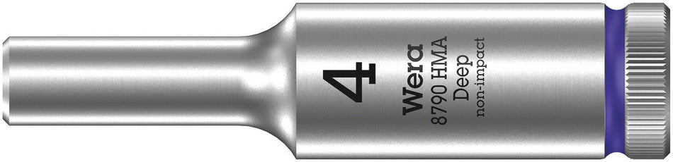 Wera 05004500001 8790 HMA Deep 1/4" socket, 4 x 50 mm