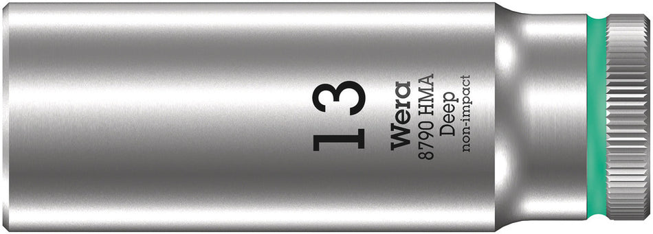 Wera 05004510001 8790 HMA Deep 1/4" socket, 13 x 50 mm