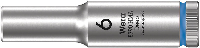 Wera 05004503001 8790 HMA Deep 1/4" socket, 6 x 50 mm