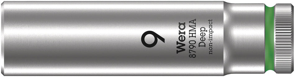 Wera 05004506001 8790 HMA Deep 1/4" socket, 9 x 50 mm
