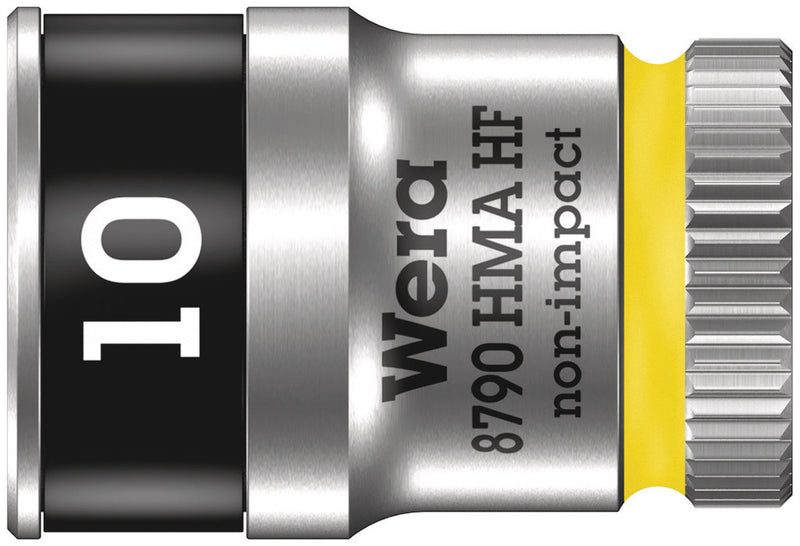 Wera 05003725001 8790 HMA HF Zyklop socket with 1/4" drive with holding function, 10 x 23 mm
