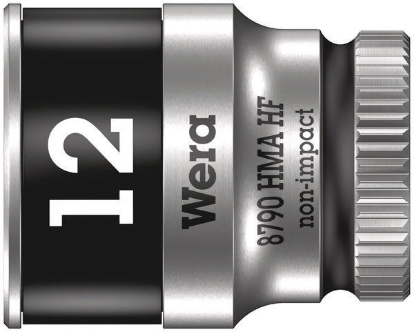 Wera 05003727001 8790 HMA HF Zyklop socket with 1/4" drive with holding function, 12 x 23 mm