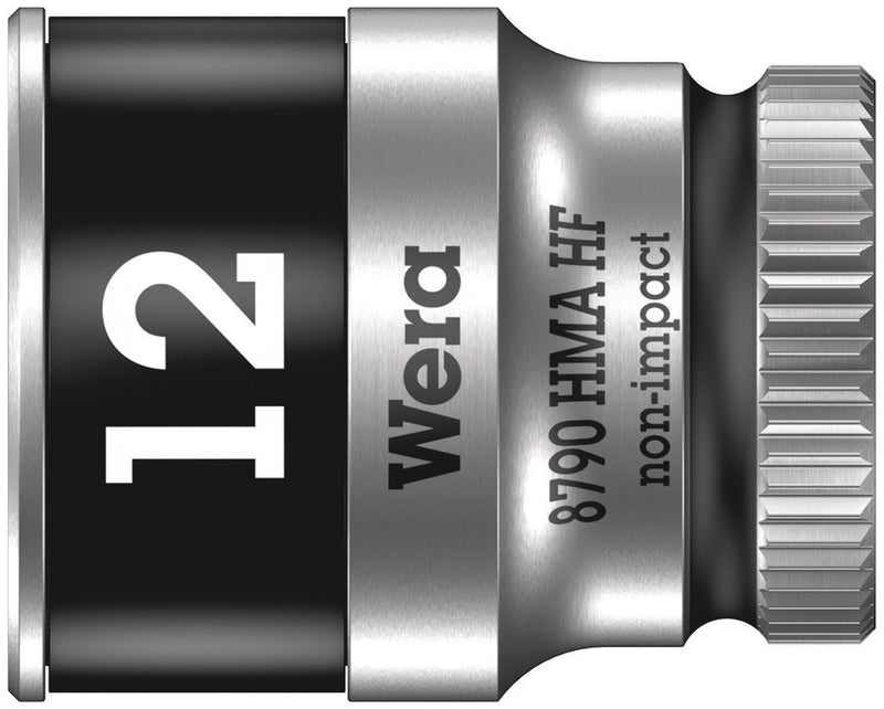 Wera 05003727001 8790 HMA HF Zyklop socket with 1/4" drive with holding function, 12 x 23 mm