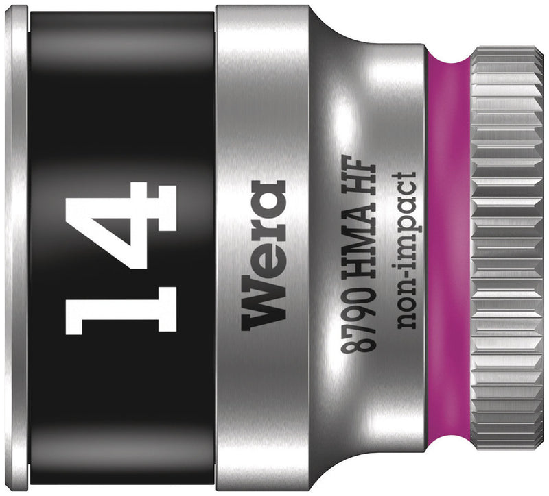 Wera 05003729001 8790 HMA HF Zyklop socket with 1/4" drive with holding function, 14 x 23 mm