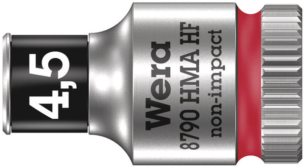 Wera 05003718001 8790 HMA HF Zyklop socket with 1/4" drive with holding function, 4.5 x 23 mm