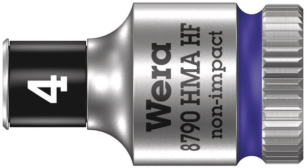 Wera 05003717001 8790 HMA HF Zyklop socket with 1/4" drive with holding function, 4 x 23 mm