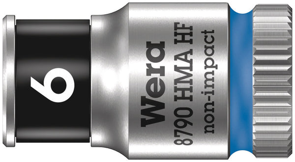 Wera 05003721001 8790 HMA HF Zyklop socket with 1/4" drive with holding function, 6 x 23 mm