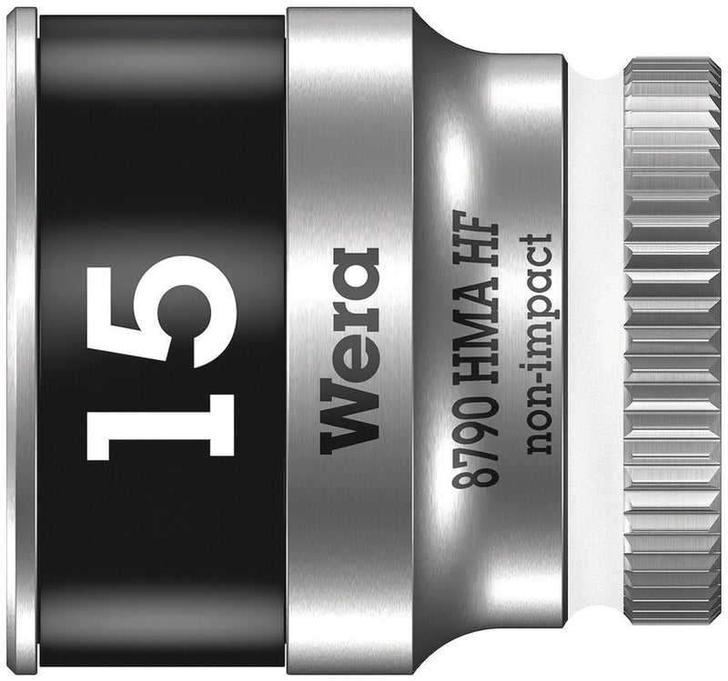 Wera 05003010001 8790 HMA HF Zyklop socket with 1/4" drive with holding function, 15 x 23 mm