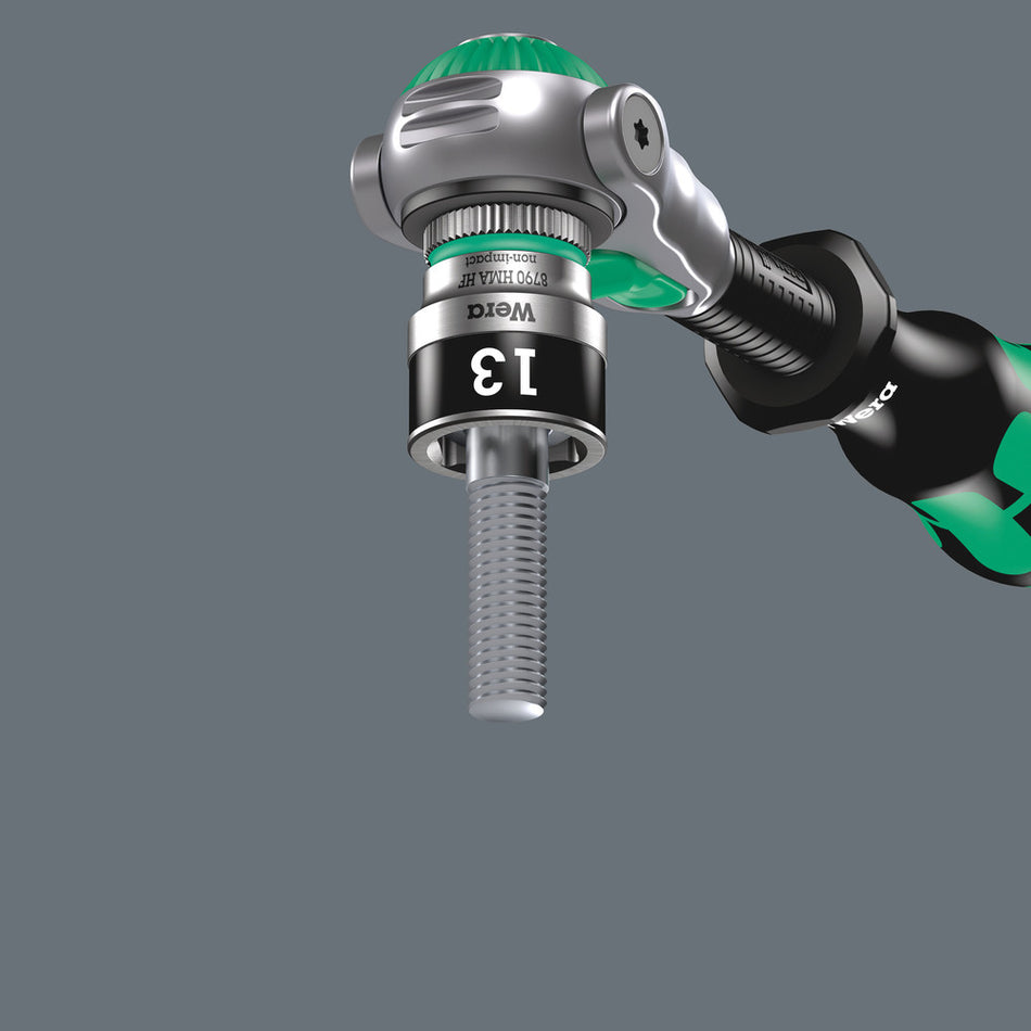 Wera 05003724001 8790 HMA HF Zyklop socket with 1/4" drive with holding function, 9 x 23 mm