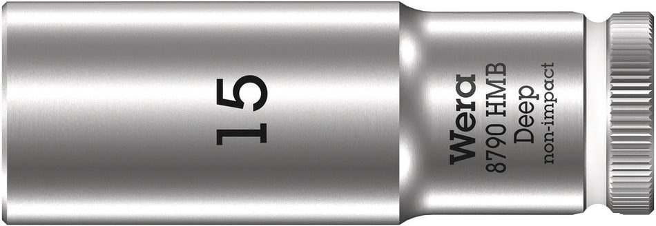 Wera 05004537001 8790 HMB Deep 3/8" socket, 15 x 64 mm
