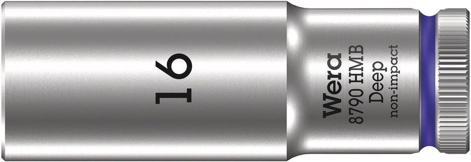 Wera 05004538001 8790 HMB Deep 3/8" socket, 16 x 64 mm