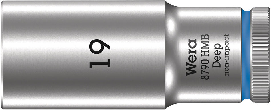 Wera 05004541001 8790 HMB Deep 3/8" socket, 19 x 64 mm