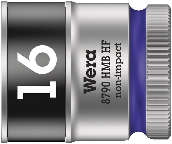 Wera 05003750001 8790 HMB HF Zyklop socket with 3/8" drive with holding function, 16 x 29 mm