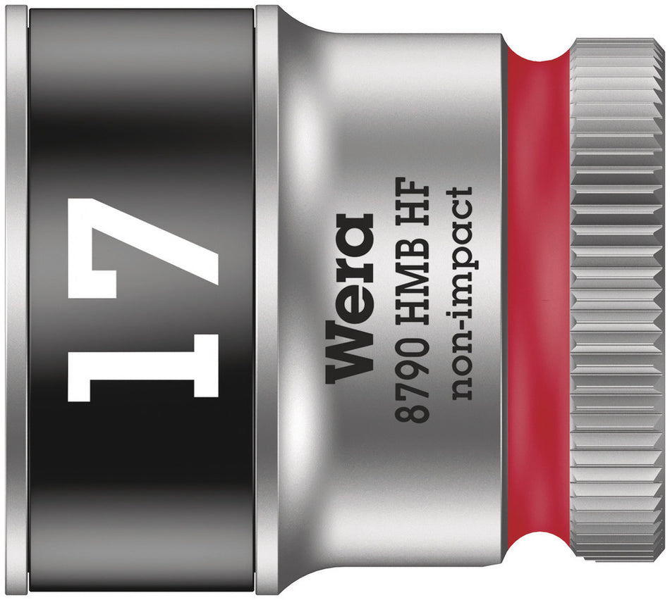 Wera 05003751001 8790 HMB HF Zyklop socket with 3/8" drive with holding function, 17 x 29 mm