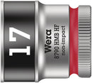 Wera 05003751001 8790 HMB HF Zyklop socket with 3/8" drive with holding function, 17 x 29 mm