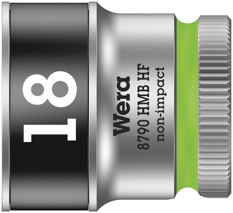 Wera 05003752001 8790 HMB HF Zyklop socket with 3/8" drive with holding function, 18 x 29 mm