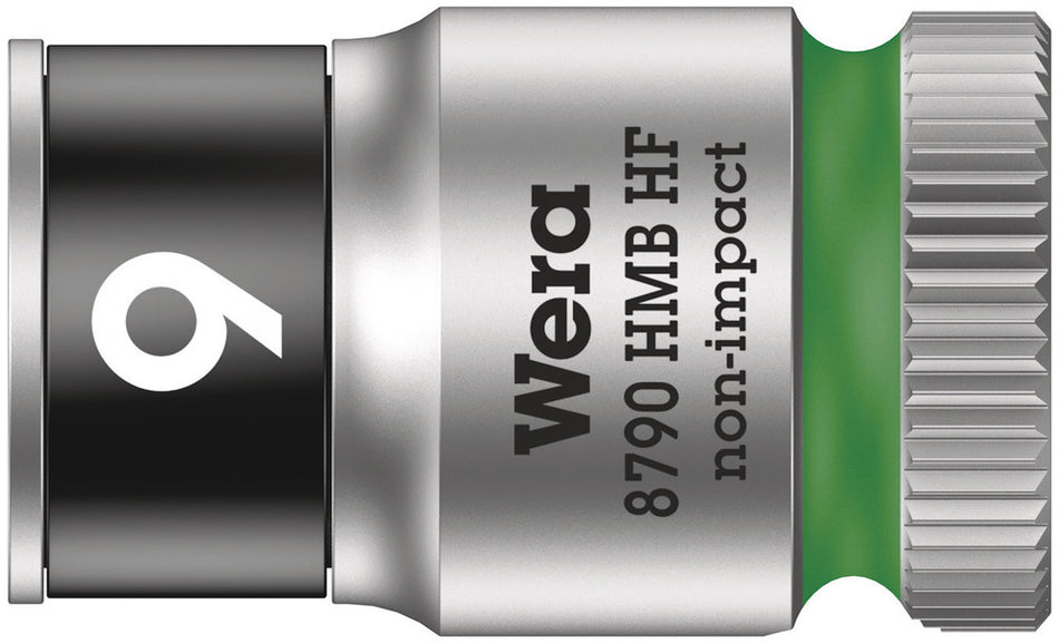 Wera 05003743001 8790 HMB HF Zyklop socket with 3/8" drive with holding function, 9 x 29 mm
