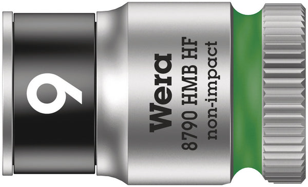 Wera 05003743001 8790 HMB HF Zyklop socket with 3/8" drive with holding function, 9 x 29 mm