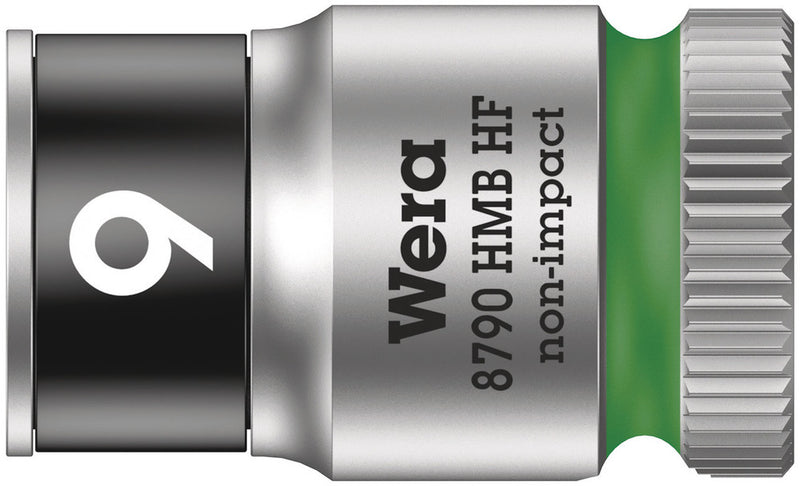 Wera 05003743001 8790 HMB HF Zyklop socket with 3/8" drive with holding function, 9 x 29 mm