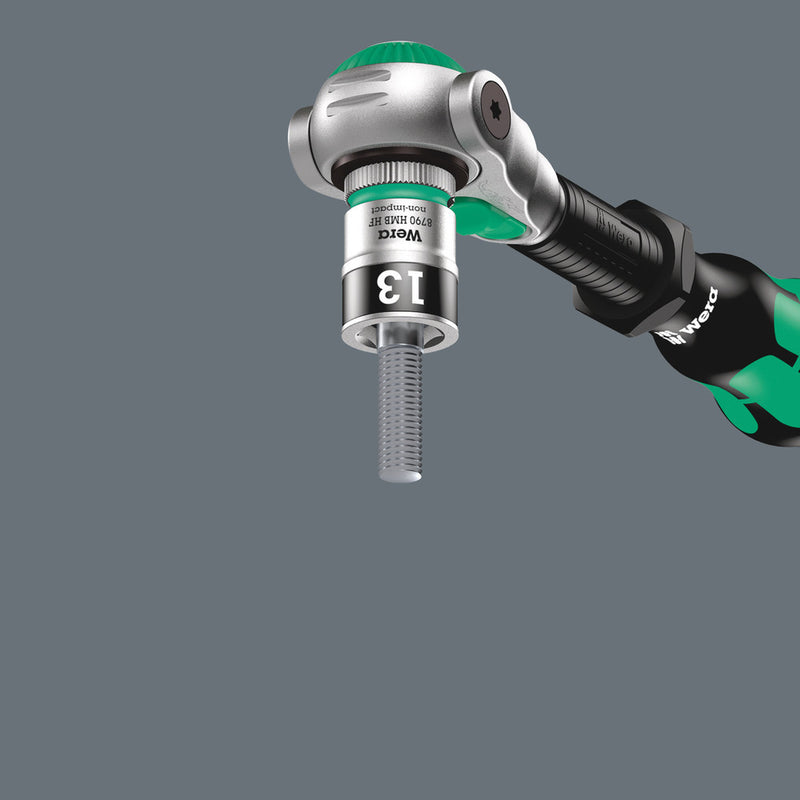 Wera 05003755001 8100 SA All-in Zyklop Speed Ratchet Set, 1/4" drive, with holding function, metric, 42 pieces