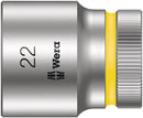 Wera 05003613001 8790 HMC Zyklop socket with 1/2" drive, 22 x 37 mm