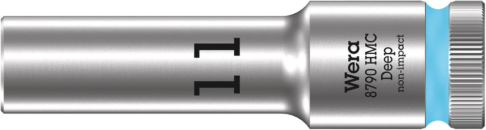 Wera 05004551001 8790 HMC Deep socket with 1/2" drive, 11 x 83 mm