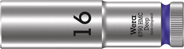 Wera 05004556001 8790 HMC Deep socket with 1/2" drive, 16 x 83 mm