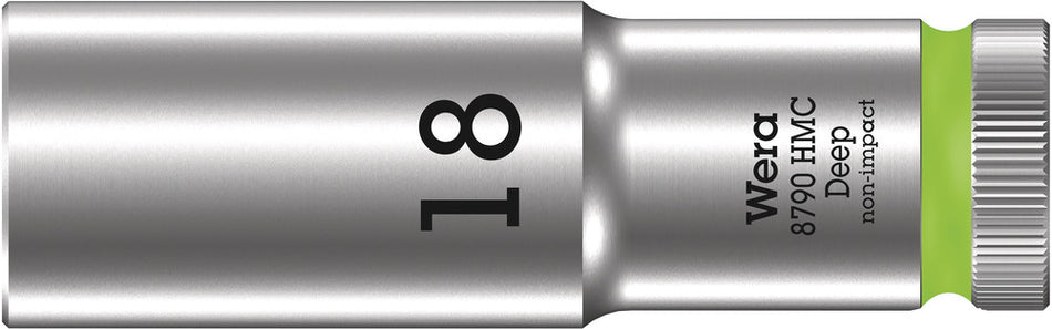 Wera 05004558001 8790 HMC Deep socket with 1/2" drive, 18 x 83 mm