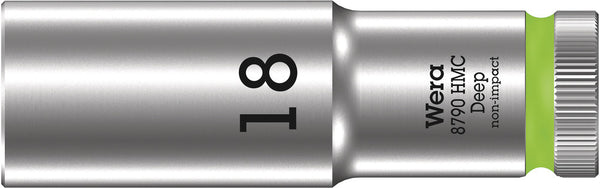 Wera 05004558001 8790 HMC Deep socket with 1/2" drive, 18 x 83 mm