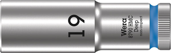 Wera 05004559001 8790 HMC Deep socket with 1/2" drive, 19 x 83 mm