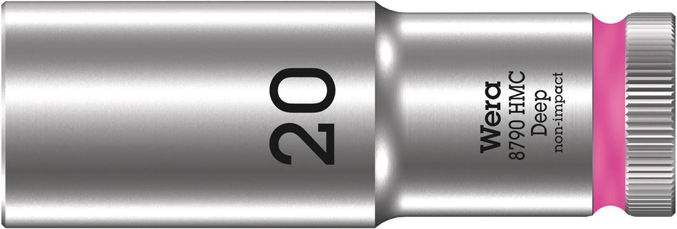 Wera 05004560001 8790 HMC Deep socket with 1/2" drive, 20 x 83 mm