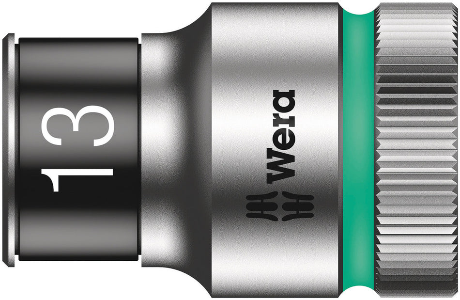 Wera 05003733001 8790 HMC HF Zyklop socket with 1/2" drive with holding function, 13 x 37 mm
