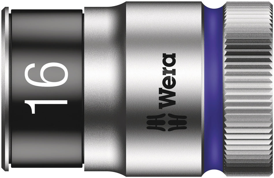 Wera 05003736001 8790 HMC HF Zyklop socket with 1/2" drive with holding function, 16 x 37 mm