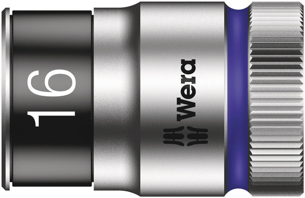 Wera 05003736001 8790 HMC HF Zyklop socket with 1/2" drive with holding function, 16 x 37 mm