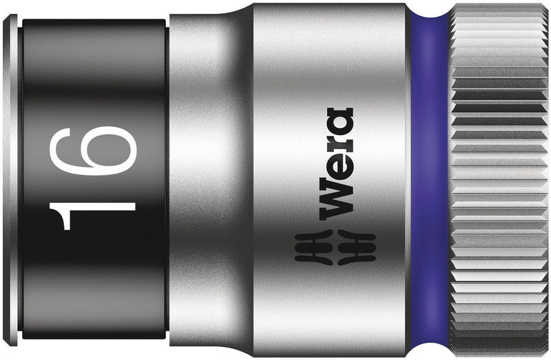 Wera 05003736001 8790 HMC HF Zyklop socket with 1/2" drive with holding function, 16 x 37 mm