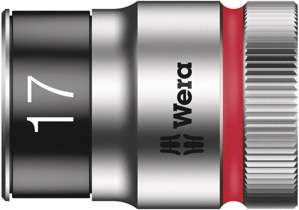 Wera 05003737001 8790 HMC HF Zyklop socket with 1/2" drive with holding function, 17 x 37 mm