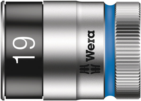 Wera 05003739001 8790 HMC HF Zyklop socket with 1/2" drive with holding function, 19 x 37 mm
