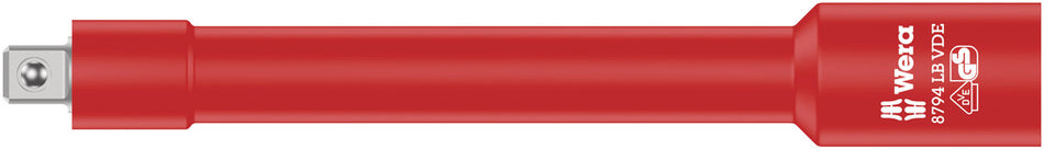 Wera 05004965001 8794 LB VDE Zyklop extension, insulated, long, 3/8", 3/8" x 166 mm