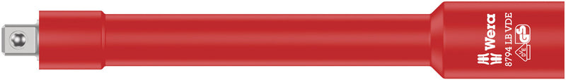 Wera 05004965001 8794 LB VDE Zyklop extension, insulated, long, 3/8", 3/8" x 166 mm