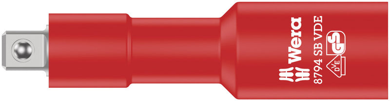 Wera 05004964001 8794 SB VDE Zyklop extension, insulated, short, 3/8", 3/8" x 91 mm